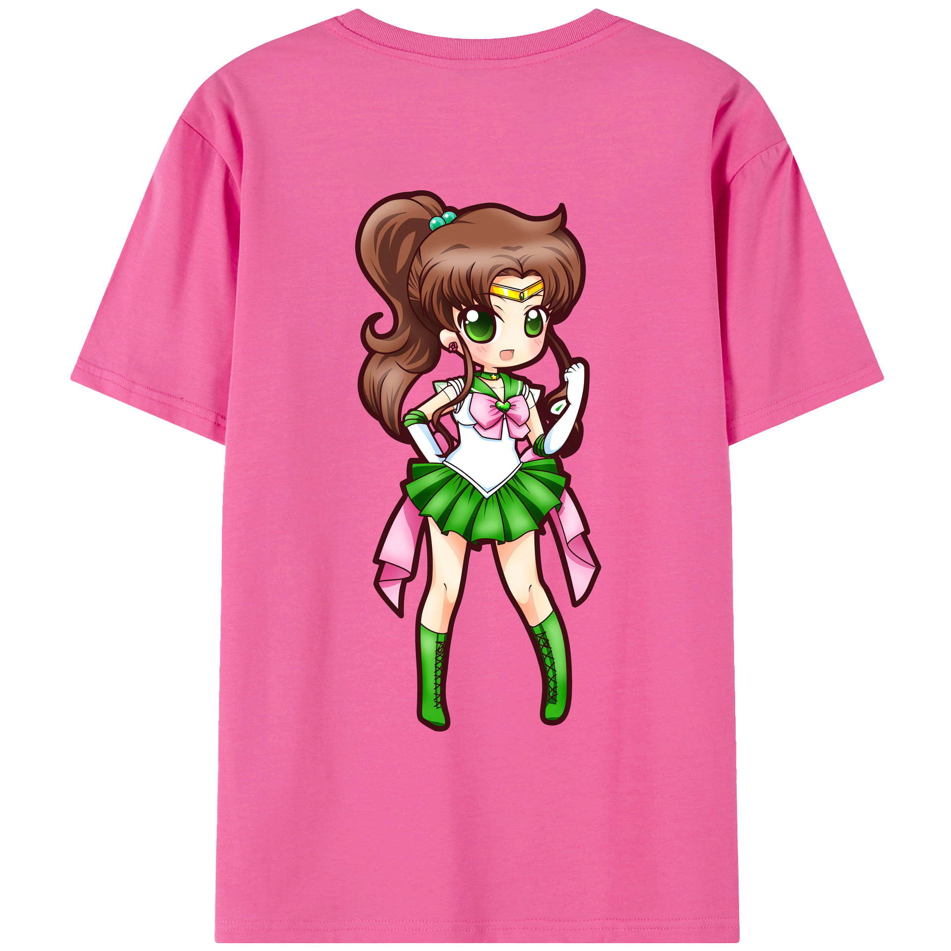 （画像用） 美少女戦士セーラームーン 木野 まこと きの まこと Sailor Moon Kino Makoto （セーラージュピター；Sailor Jupiter） レディース半袖Tシャツ(バックプリント)